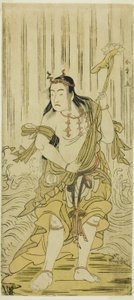 Kom og skift blødheden af ​​brokaden, optræde på tee Nakamura tee, 1780 af Katsukawa Shunsho