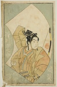 Skuespilleren Sawamura Tanosuke I, fra "A Picture Book of Stage Fans (Ehon butai ogi)" af Katsukawa Shunsho