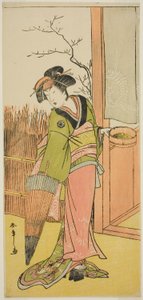 Skuespiller Segawa Kikunojo III i en uidentificeret rolle af Katsukawa Shunsho