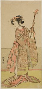 Skuespilleren Segawa Yujiro I i en uidentificeret rolle af Katsukawa Shunsho