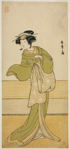 Skuespilleren Yamashita Mangiku I i en uidentificeret rolle af Katsukawa Shunsho