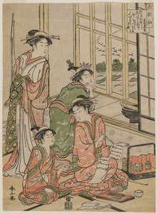 Courtesans at Leisure fra serien De seks udødelige digtere, ca. begyndelsen af 1780
