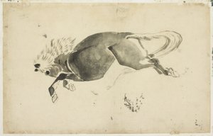 Løbehest, ca. 1815-1849 (blæk på papir)