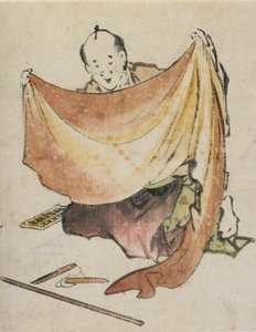 A Cloth Merchant, slutningen af det 18.-begyndelsen af det 19. århundrede. af Katsushika Hokusai