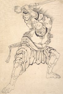 En kriger. af Katsushika Hokusai