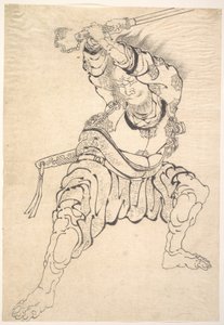 En kriger af Katsushika Hokusai
