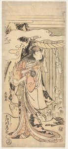 En skuespiller af kvinderoller af Katsushika Hokusai