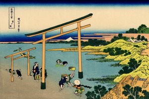 Bay of Noboto, ca. 1830 (træbloktryk) af Katsushika Hokusai