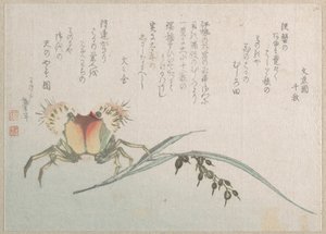 Krabbe- og risfabrik af Katsushika Hokusai