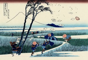 Ejiri i Suruga-provinsen, ca. 1830 (træbloktryk) af Katsushika Hokusai