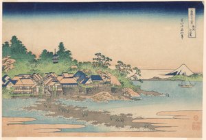 Enoshima læge og medlem Sagami P Rovinse (grov sake Enoshima), fra serien s `` Mr. Tyrty x Views Of bjerget Fuji (Fugaku Usaju Rokukatsu) 