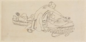 Fiskesælger af Katsushika Hokusai
