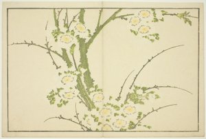 Blomster fra The Picture Book of Realistic Paintings of Hokusai (Hokusai shashin gafu) af Katsushika Hokusai