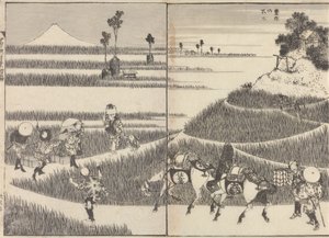 Fra »Hundrede udsigter over Fuji-bjerget« af Katsushika Hokusai