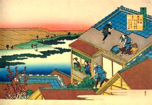 Fra serien Hundred Poems by One Hundred Poets: Lady Ise, c1830. af Katsushika Hokusai