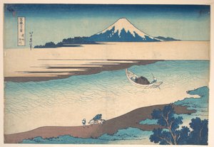 Fuji – Tama-floden, Musashi-provinsen, fra serien »De 36 udsigter over Fuji-bjerget« (Fugaku sanjūrokkei) af Katsushika Hokusai