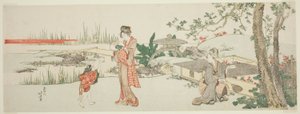 Sælger af guldfisk af Katsushika Hokusai