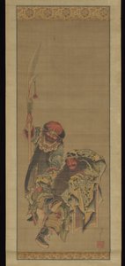 Guan Yu, den kinesiske krigsgud af Katsushika Hokusai