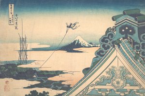 Honganji ved Asakusa i Edo Toto Asakusa Honganji, fra serien Thirty-six View..., ca. 1830-32. af Katsushika Hokusai