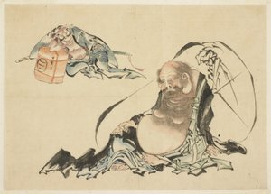 Hotei plan d Asahina Sabrole c person g (Too) s hus t che s) af Katsushika Hokusai
