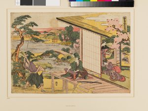 Kanadehon Chūshingura 2. akt af Katsushika Hokusai