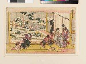 Kanadehon Chūshingura Akt IX af Katsushika Hokusai