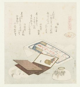 Skal farve Irogai (titel på objekt) En sammenligning af Genroku-digte og skaller (serietitel) Genroku kasen kaiawase (serietitel på objekt) af Katsushika Hokusai
