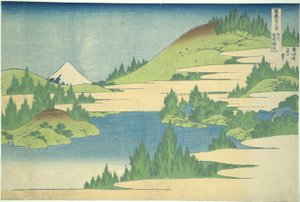 Lake Hakone i Segami-provinsen, fra serien Thirty-six Views of Mount Fuji af Katsushika Hokusai