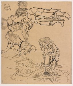 Legendariske væsener, slutningen af det 18.-begyndelsen af det 19. århundrede. af Katsushika Hokusai