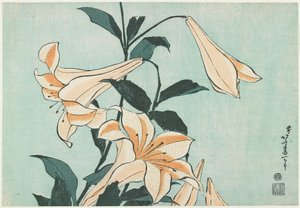 Liljer af Katsushika Hokusai