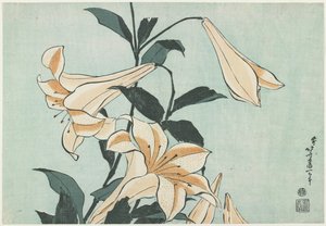 Liljer, ca. 1832 af Katsushika Hokusai