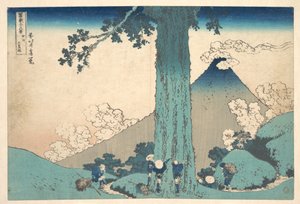 Mishima-passet i Kai-provinsen (Kōshū Mishima goe), fra serien »De 36 udsigter over Fuji-bjerget« (Fugaku sanjūrokkei) af Katsushika Hokusai