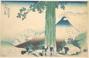 Mishima-passet i Kai-provinsen (Kōshū Mishima goe), fra serien »De 36 udsigter over Fuji« (Fugaku sanjūrokkei) af Katsushika Hokusai
