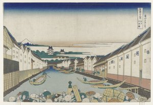 Nihonbashi B Science medlem Edo, 1830-33 af Katsushika Hokusai