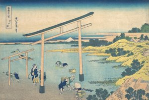 Noboto Bay Noboto no ura, fra serien Thirty-six Views of Mount Fuji Fugaku ..., ca. 1830-32. af Katsushika Hokusai