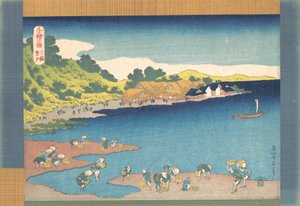 Noboto at Shimosa Shimosa Noboto, fra serien One Thousand Pictures of the Sea C..., 1832-33. af Katsushika Hokusai