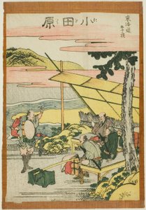Odawara, fra serien "Fifty-three Stations of the Tokaido (Tokaido gojusan tsugi)" af Katsushika Hokusai