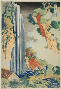 Ono Falls Oto Te Basic Opening Degree (Basic Opening Degree Ono Shogunate), fra Te Series af Katsushika Hokusai