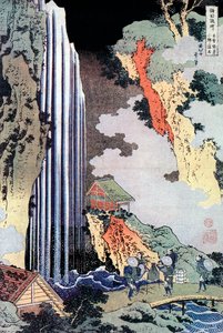 Ono-vandfaldet langs Kisokaido, c1780-1849 af Katsushika Hokusai