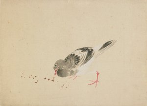 Due, slutningen af det 18.-begyndelsen af det 19. århundrede. af Katsushika Hokusai