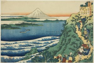 Poe m af Yamabe no Akahito, fra serien af Katsushika Hokusai