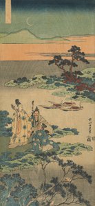 Print fra serien "A True Mirror of Chinese and Japanese Poems af Katsushika Hokusai
