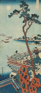 Print fra serien "A True Mirror of Chinese and Japanese Poems af Katsushika Hokusai
