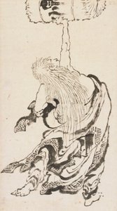 En jomfru, en sake-familie, Edo-perioden eller? 1840