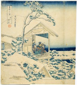 Snowy Morning at Koishikawa, ca. 1831-34 (træblok) af Katsushika Hokusai