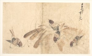 Spurve af Katsushika Hokusai