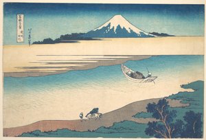 Tama-floden i Musashi-provinsen (Bushū Tamagawa), fra serien »De 36 udsigter over Fuji-bjerget« (Fugaku sanjūrokkei) af Katsushika Hokusai