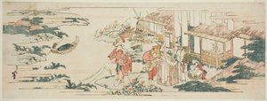 Chofu Jewel River, en af de seks juvelfloder (Mu Tamagawa) af Katsushika Hokusai