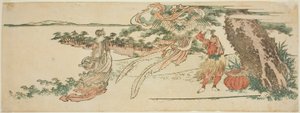 Fjerkjolen (Hagoromo) af Katsushika Hokusai