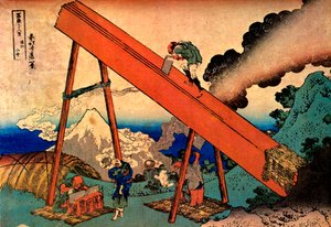 Fuji fra Totomi-bjergene, 1830-1833. af Katsushika Hokusai
